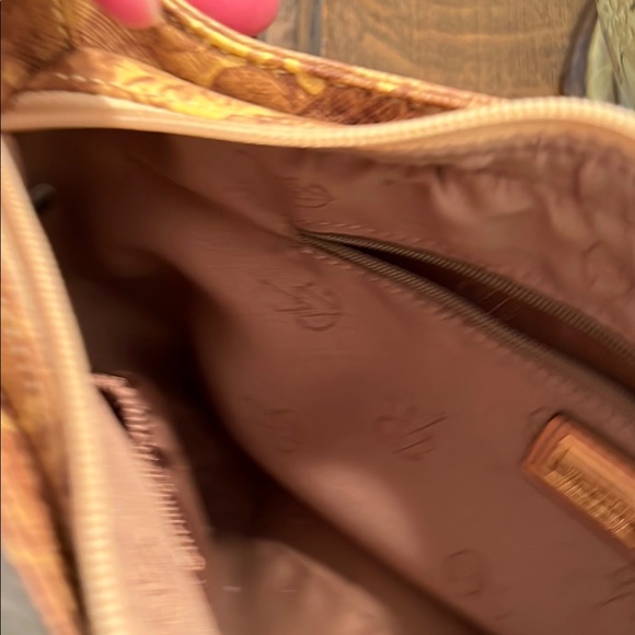 Floral Patterned Brown Shoulder Bag - Picture 4 of 13